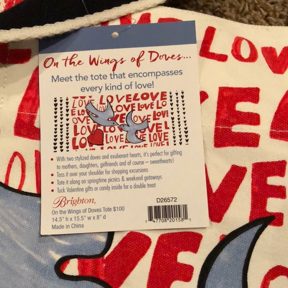 Brighton On The Wings of Doves Tote - Picture 3 of 3